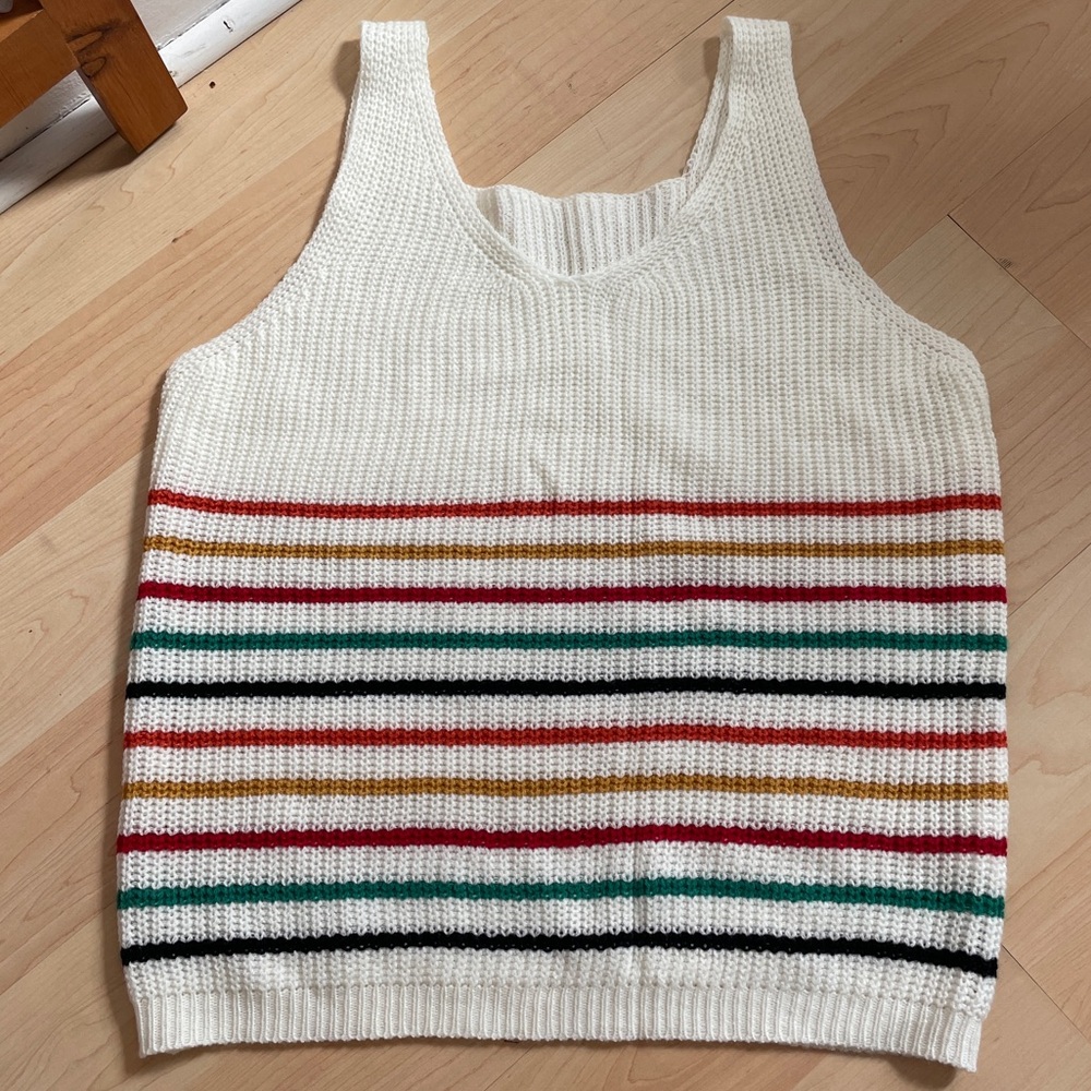 Knit sweater tank